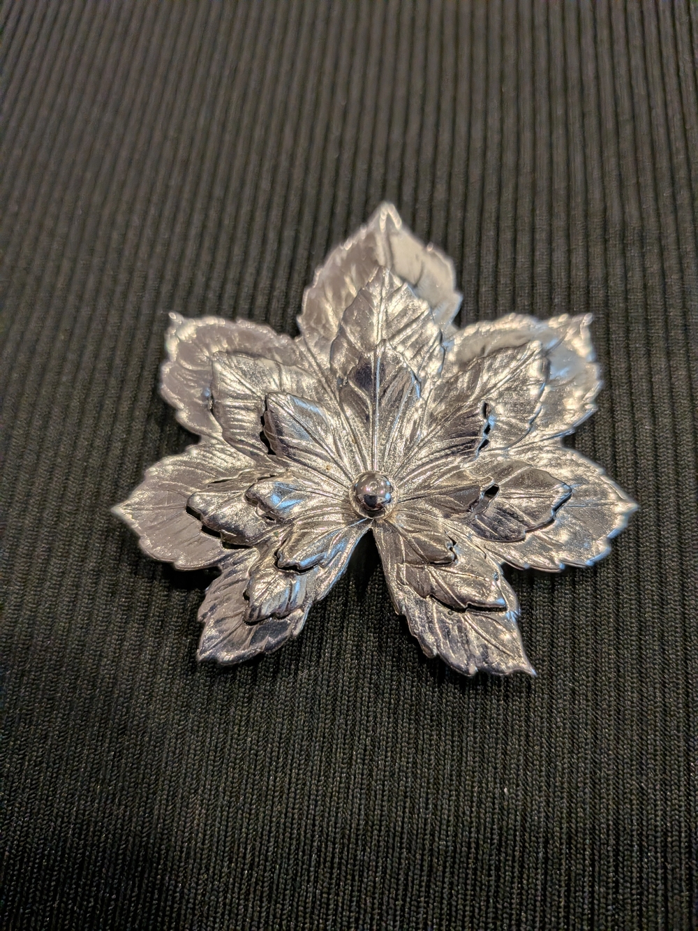 B#5: Signed Sarah Coventry Vintage 2007s Silver Leaf